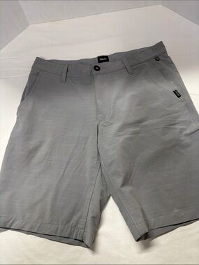 Far West Light Gray Men's Flat Front Performance Shorts